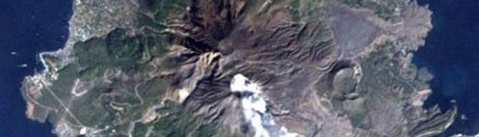Landsat-Bild des Sakurajima-Vulkans - Quelle: Wikipedia